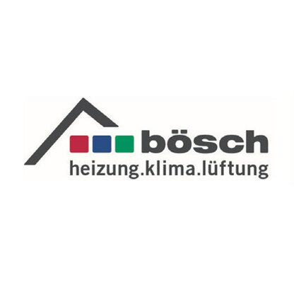 Logo: bösch – heizung. klima. lüftung.